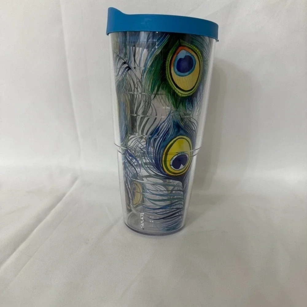 Tervis Peacock Colorful Tumbler 24 oz w. Lid-‎ Hot/Cold